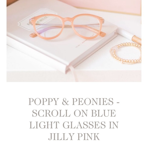 Jillian Harris Poppy & Peonies Blue Light Glasses - Picture 2 of 9